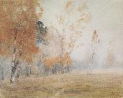 Levitan, Isaak Fog Autumn oil painting artist